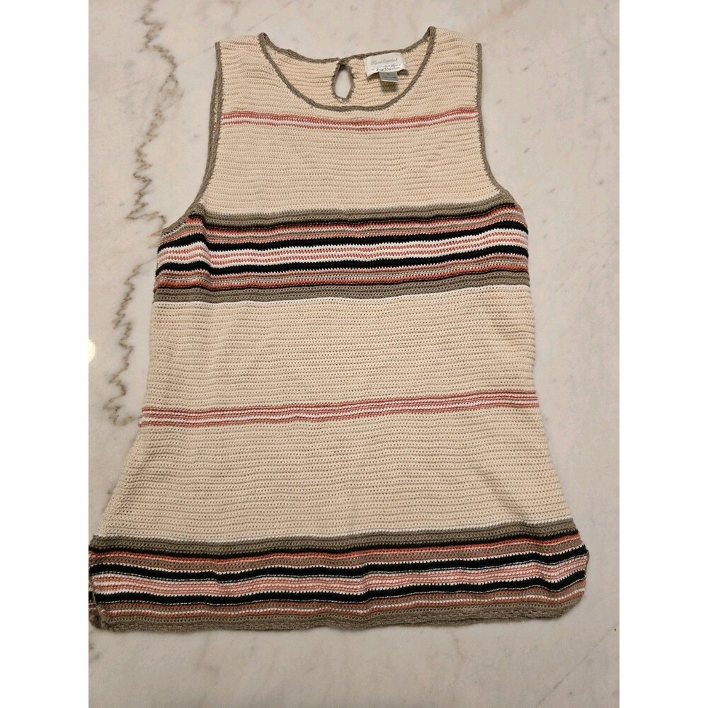 Vintage Hand Crocheted Tank Top Bohemian Festival Size Small Christopher Banks